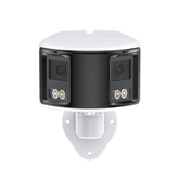 EBF810 | 4K Dual-Lens Panoramic Outdoor PoE Bullet Security Camera, 180° Lens with f/1.2 Super Aperture, Night Vision in Color & Infrared, Built-in Microphone, Active Siren & Alarm, Smart Detection of Humans & Vehicles