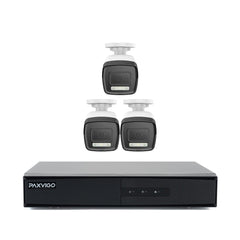 ESK510 | 8-Channel PoE Security System with 3 Bullet Cameras, 3K 3072x1728@20 fps, Color & Infrared Night Vision, ONVIF Supported, AI Person & Vehicle Detection, Microphone, IP67, H.265+